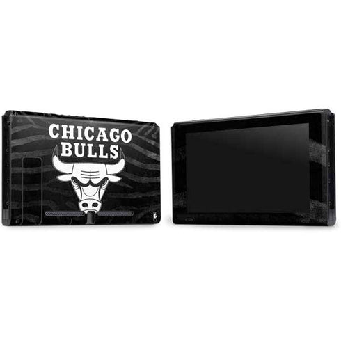 NBA Chicago Bulls Black Animal Print Nintendo Switch Bundle Skin