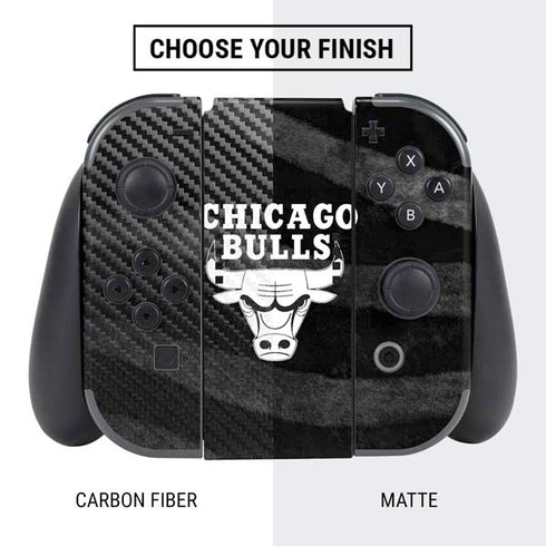 NBA Chicago Bulls Black Animal Print Nintendo Switch Bundle Skin