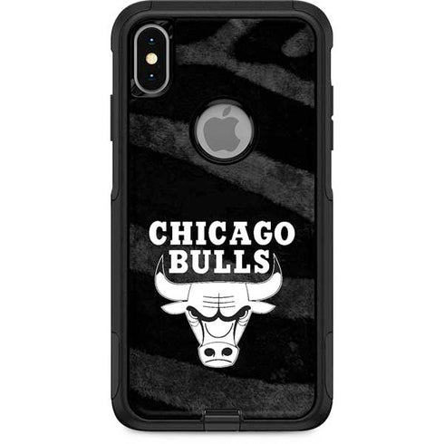 NBA Chicago Bulls Black Animal Print Otterbox Commuter iPhone Skin