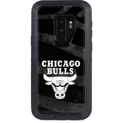 NBA Chicago Bulls Black Animal Print Otterbox Defender Galaxy Skin
