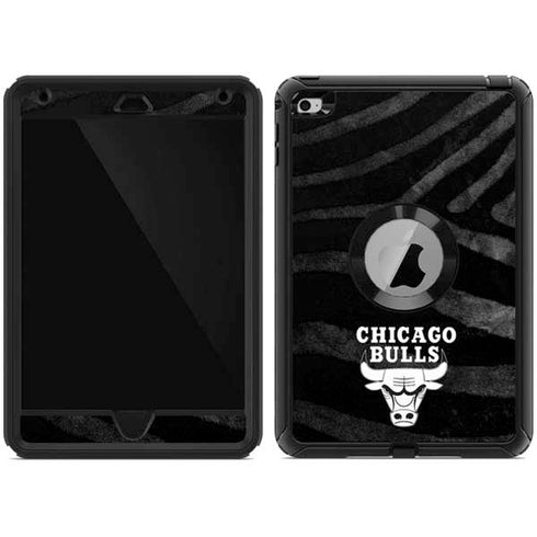 NBA Chicago Bulls Black Animal Print Otterbox Defender iPad Skin
