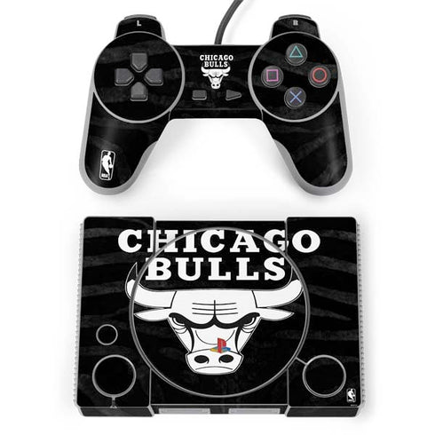 NBA Chicago Bulls Black Animal Print PlayStation Classic Bundle Skin