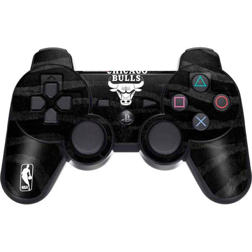NBA Chicago Bulls Black Animal Print PS3 Dual Shock wireless controller Skin