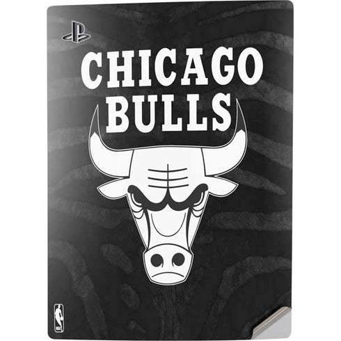 NBA Chicago Bulls Black Animal Print PS5 Digital Edition Console Skin