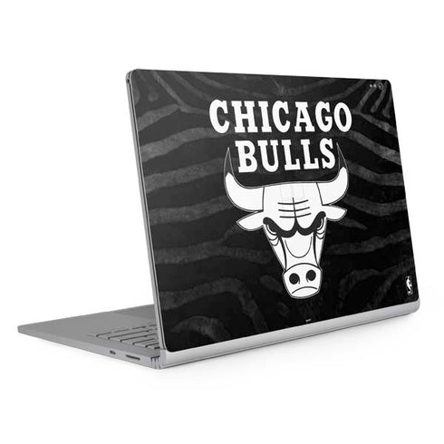 NBA Chicago Bulls Black Animal Print Surface Book 2 15in Skin
