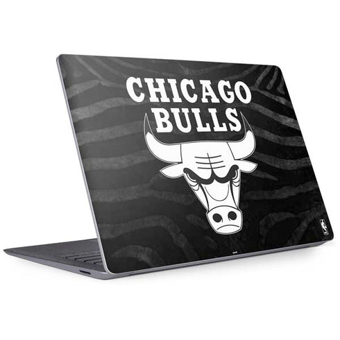 NBA Chicago Bulls Black Animal Print Surface Laptop 3 13.5in Skin