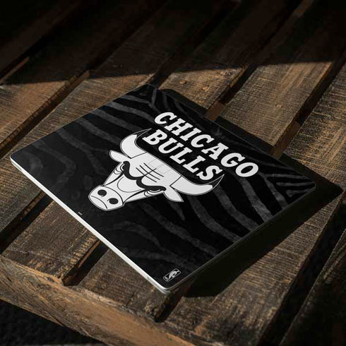 NBA Chicago Bulls Black Animal Print Surface Laptop 3 13.5in Skin