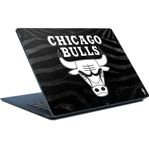 NBA Chicago Bulls Black Animal Print Surface Laptop Skin