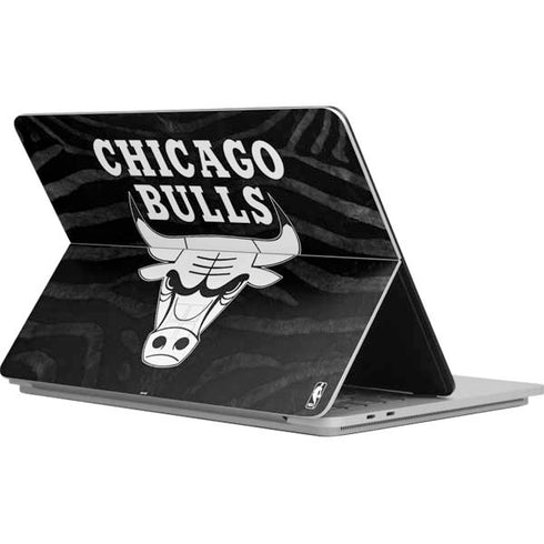 NBA Chicago Bulls Black Animal Print Surface Laptop Studio Skin