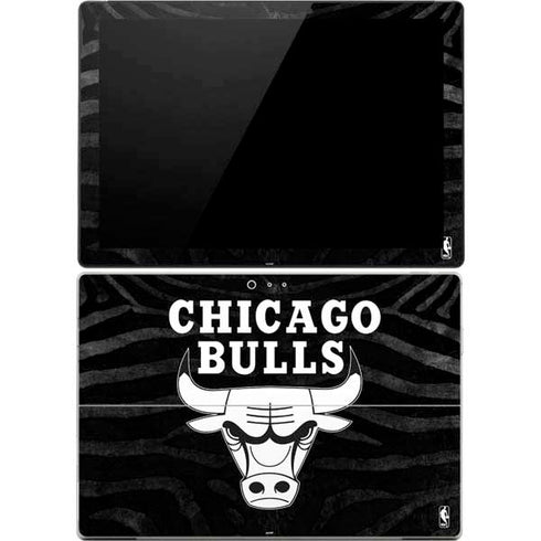 NBA Chicago Bulls Black Animal Print Surface Pro 4 Skin