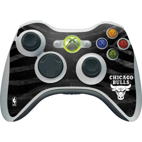 NBA Chicago Bulls Black Animal Print Xbox 360 Wireless Controller Skin