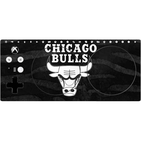 NBA Chicago Bulls Black Animal Print Xbox Adaptive Controller Skin