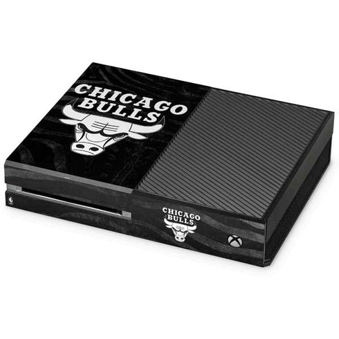 NBA Chicago Bulls Black Animal Print Xbox One Console Skin