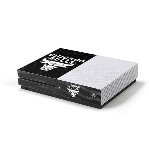 NBA Chicago Bulls Black Animal Print Xbox One S Console Skin