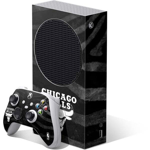 NBA Chicago Bulls Black Animal Print Xbox Series S Skins