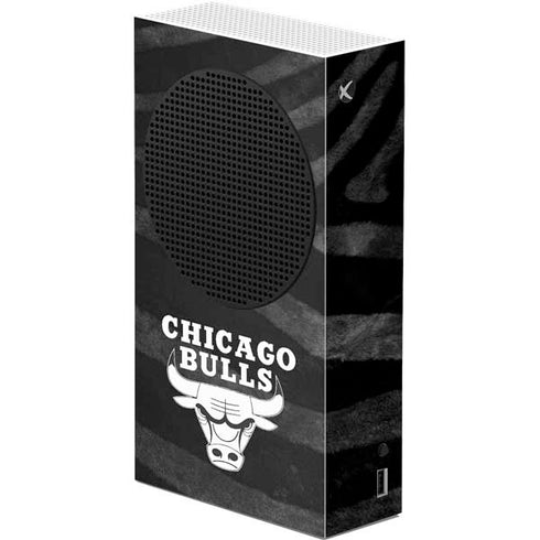 NBA Chicago Bulls Black Animal Print Xbox Series S Console Skin