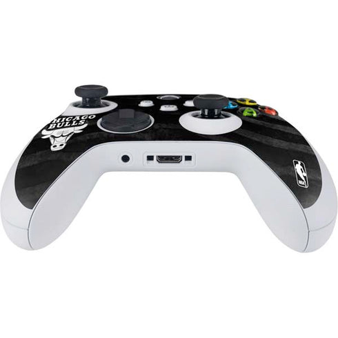 NBA Chicago Bulls Black Animal Print Xbox Series S Controller Skin