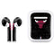 NBA Chicago Bulls Black Distressed Apple AirPods Skin