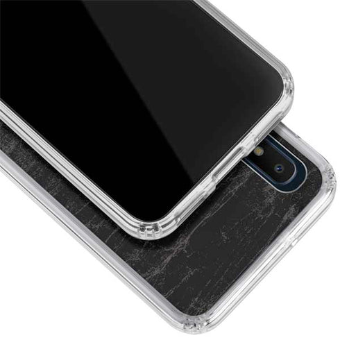 NBA Chicago Bulls Black Distressed Galaxy A10e Clear Case