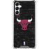 NBA Chicago Bulls Black Distressed Galaxy A14 5G Clear Case