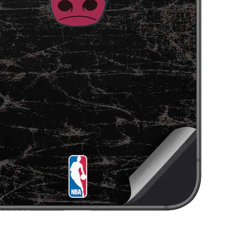 NBA Chicago Bulls Black Distressed Galaxy A14 5G Skin