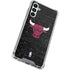 NBA Chicago Bulls Black Distressed Galaxy A15 5G Clear Case