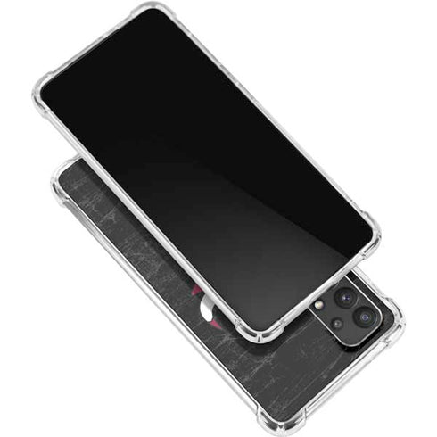 NBA Chicago Bulls Black Distressed Galaxy A32 5G Clear Case