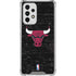 NBA Chicago Bulls Black Distressed Galaxy A33 5G Clear Case