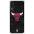 NBA Chicago Bulls Black Distressed Galaxy A50 Clear Case