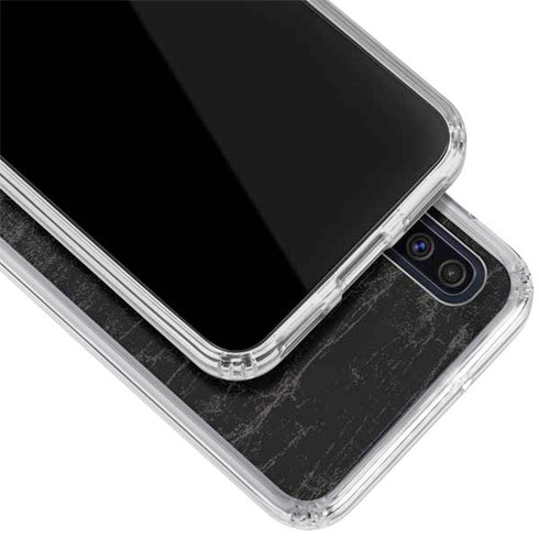 NBA Chicago Bulls Black Distressed Galaxy A50 Clear Case