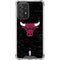 NBA Chicago Bulls Black Distressed Galaxy A52 5G Clear Case