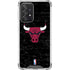 NBA Chicago Bulls Black Distressed Galaxy A52 5G Clear Case