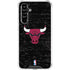 NBA Chicago Bulls Black Distressed Galaxy A54 5G Clear Case