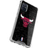 NBA Chicago Bulls Black Distressed Galaxy A71 5G Clear Case