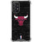 NBA Chicago Bulls Black Distressed Galaxy A72 5G Clear Case