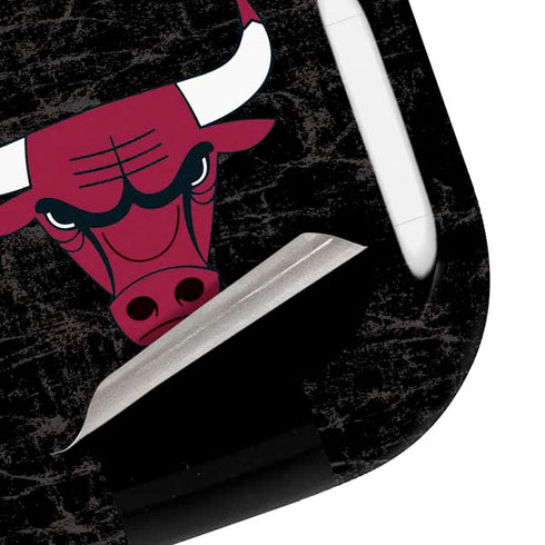 NBA Chicago Bulls Black Distressed Galaxy Buds Pro Skin
