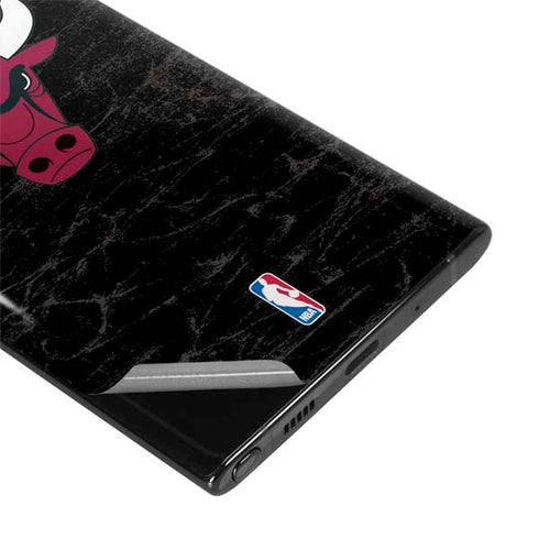 NBA Chicago Bulls Black Distressed Galaxy Note 10 Plus Skin