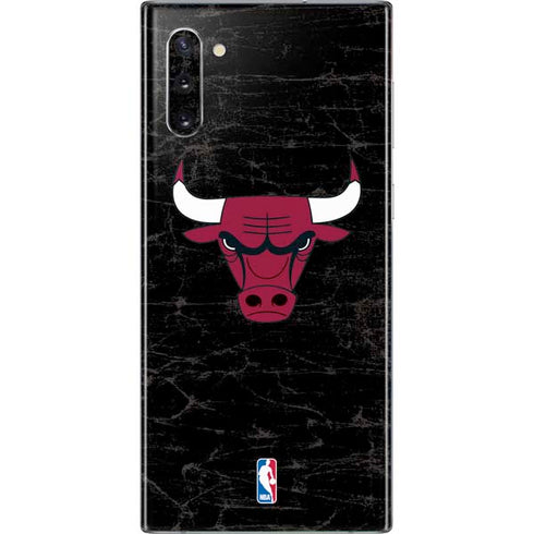 NBA Chicago Bulls Black Distressed Galaxy Note 10 Skin