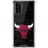 NBA Chicago Bulls Black Distressed Galaxy Note20 5G Clear Case
