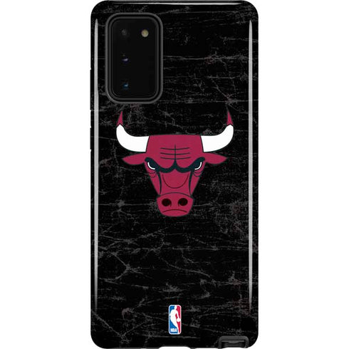 NBA Chicago Bulls Black Distressed Galaxy Note20 5G Pro Case