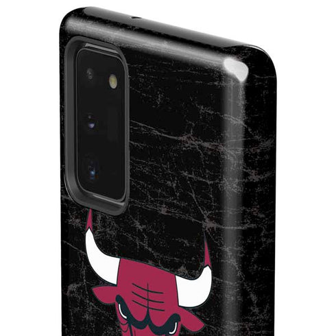 NBA Chicago Bulls Black Distressed Galaxy Note20 5G Pro Case
