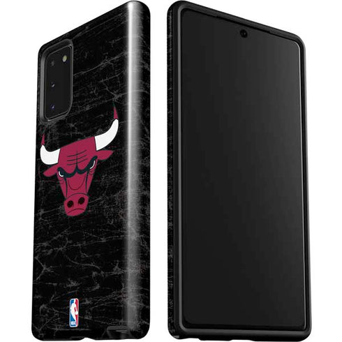 NBA Chicago Bulls Black Distressed Galaxy Note20 5G Pro Case
