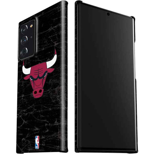 NBA Chicago Bulls Black Distressed Galaxy Note20 Ultra 5G Lite Case