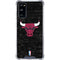NBA Chicago Bulls Black Distressed Galaxy S20 FE Clear Case