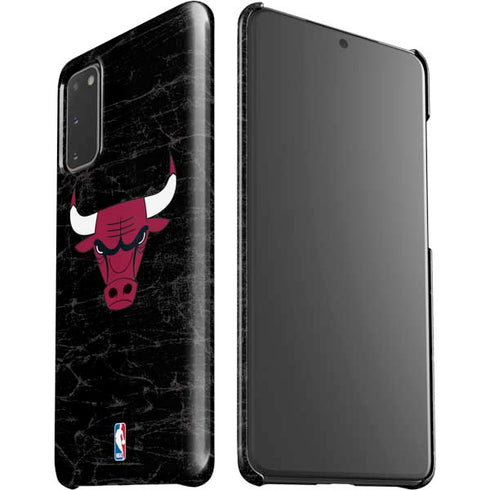 NBA Chicago Bulls Black Distressed Galaxy S20 Lite Case