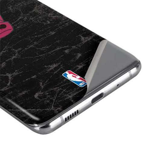 NBA Chicago Bulls Black Distressed Galaxy S20 Plus Skin