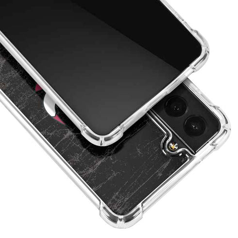 NBA Chicago Bulls Black Distressed Galaxy S21 5G Clear Case