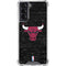 NBA Chicago Bulls Black Distressed Galaxy S21 5G Clear Case