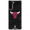 NBA Chicago Bulls Black Distressed Galaxy S21 FE Clear Case