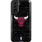 NBA Chicago Bulls Black Distressed Galaxy S21 FE Pro Case